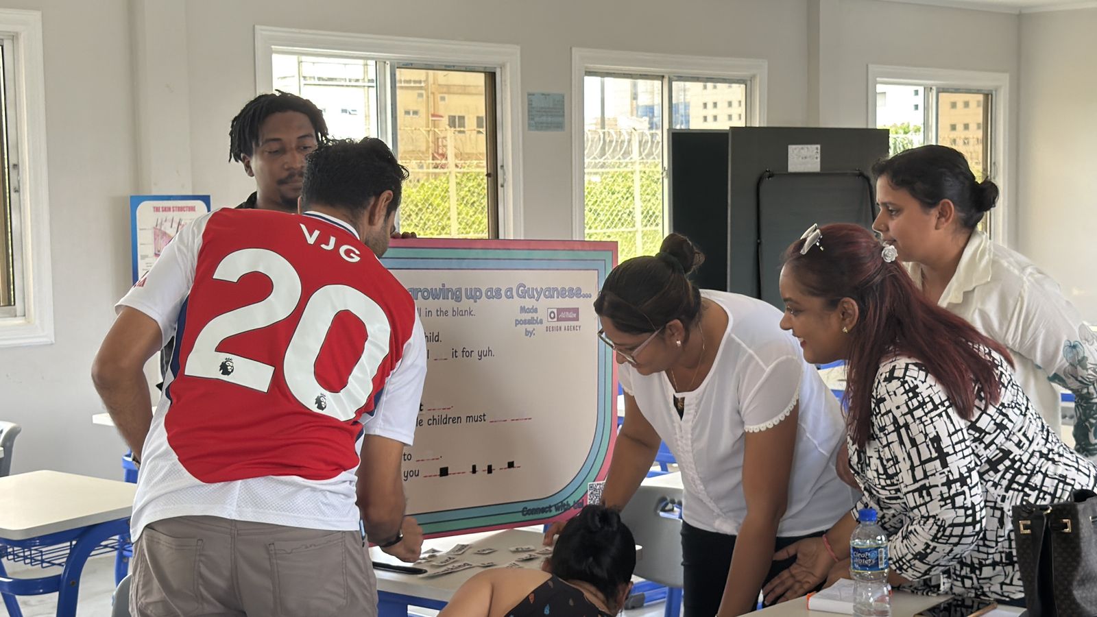 Participants taking part in a Mind Bloom wellness activity