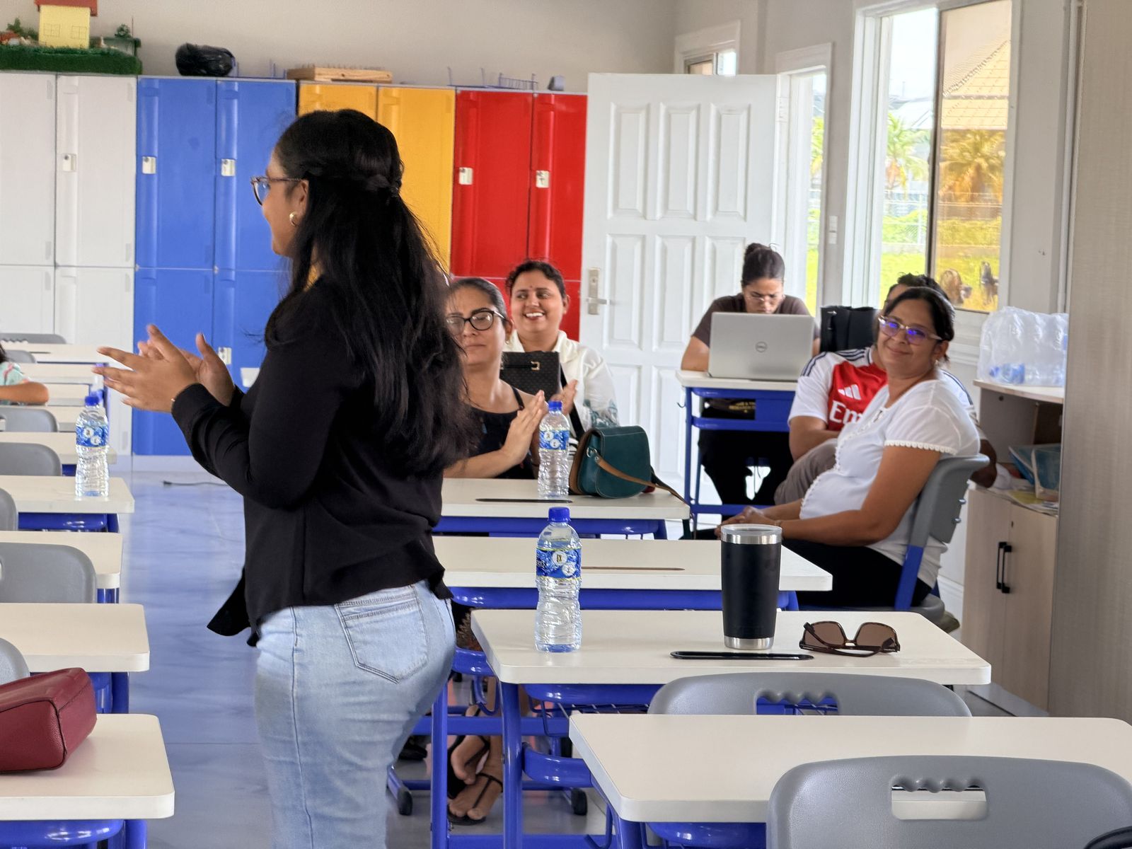 Arshia Singh presenting at a Mind Bloom workshop